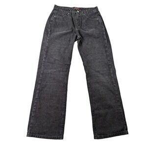 Lee Riveted Ultimate 5 Jeans Womens 10P Black Denim Straight Leg High Rise Y2K‎